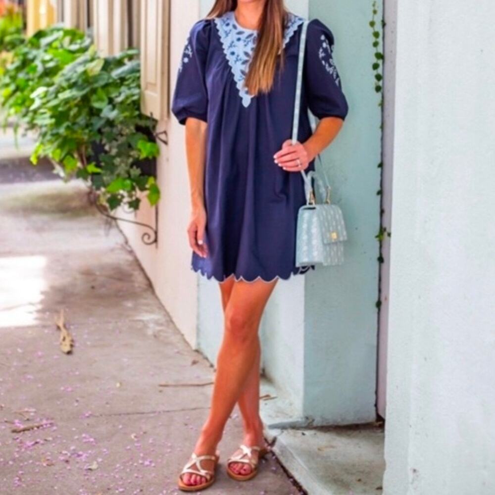 NWOT Tuckernuck Pomander Place Georgie Embroidered Eyelet Babydoll Dress